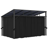Gazebo with Curtain 13.3'x9.6'x8'Anthracite