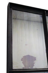 72" Black Metal Framed Full Length Antiqued Glass Hanging Mirror