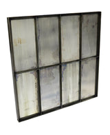 40" Black Square Metal Framed Accent Mirror