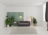 8' X 10' Beige Moroccan Stain Resistant Area Rug