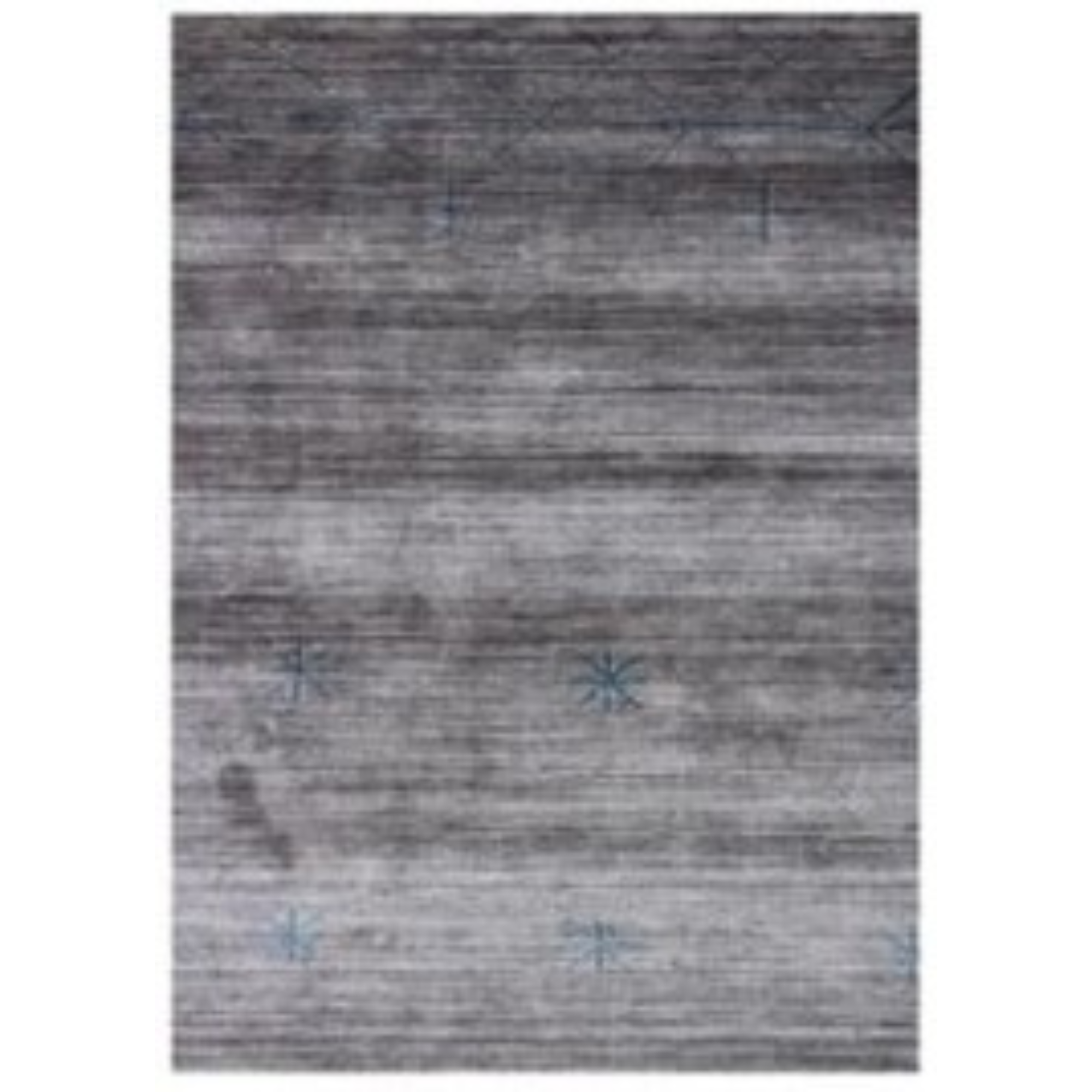 8' X 11' Silver And Blue Ombre Hand Loomed Area Rug