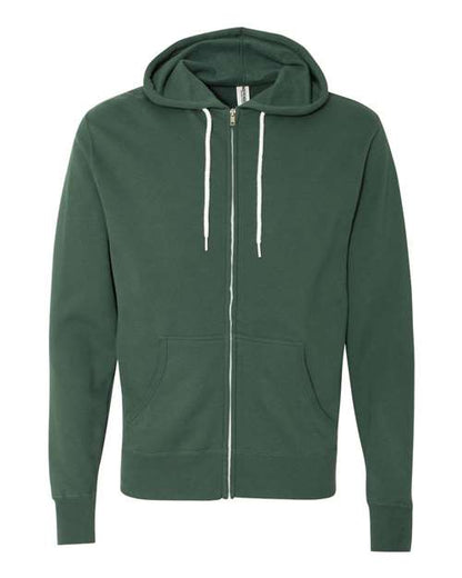Unisex Lightweight Full-Zip Hooded Sweatshirt - 1616