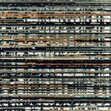 10' X 13' Black Navy Gold Ivory And Blush Abstract Power Loom Stain Resistant Area Rug