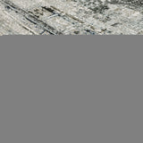 7' X 10' Gray and Ivory Oriental Power Loom Area Rug