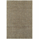 10' X 13' Blue and Silver Geometric Power Loom Area Rug