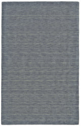 10' X 13' Blue and Gray Wool Hand Woven Area Rug