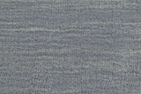 10' X 13' Blue and Gray Wool Hand Woven Area Rug