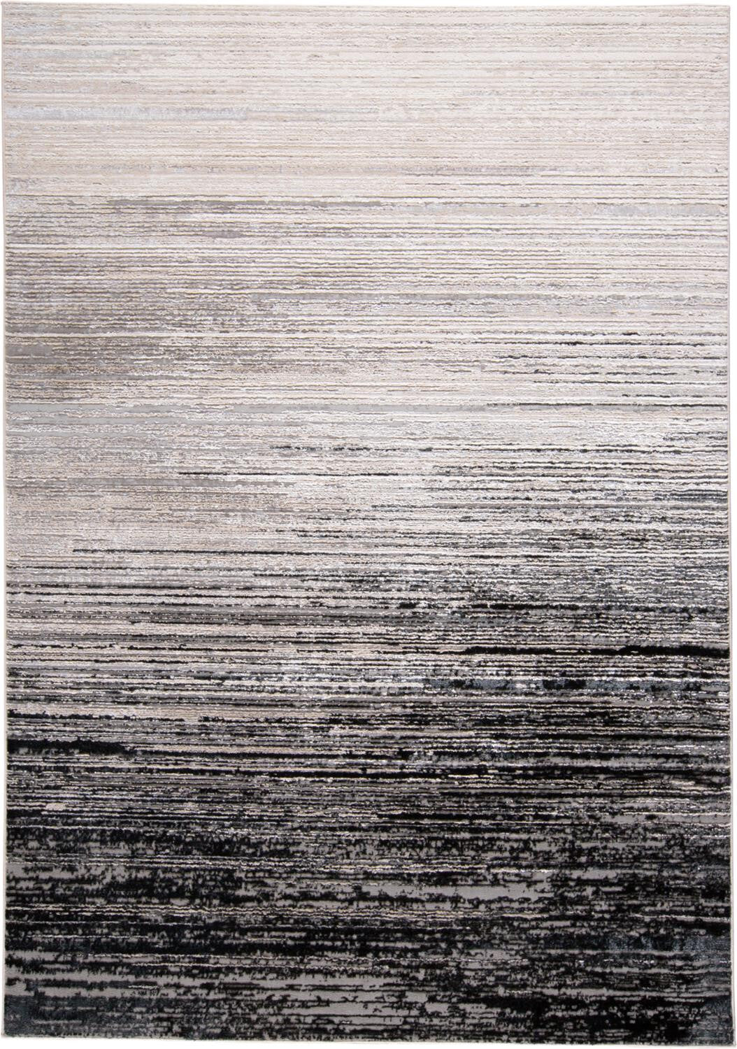 13' X 20' Beige and Black Abstract Area Rug