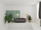 8' X 11' Taupe And Ivory Wool Abstract Tufted Handmade Stain Resistant Area Rug