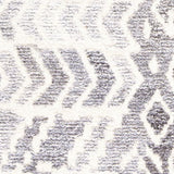 10' X 14' Gray and White Wool Abstract Geometric Hand Tufted Area Rug