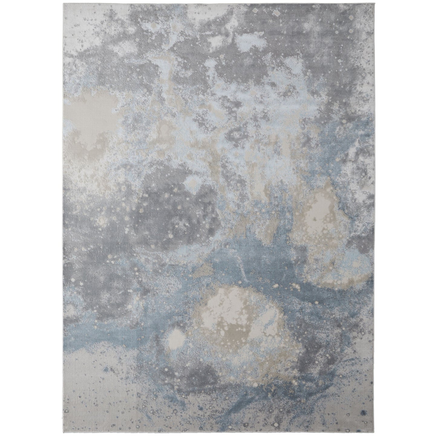 10' X 13' Blue Abstract Area Rug
