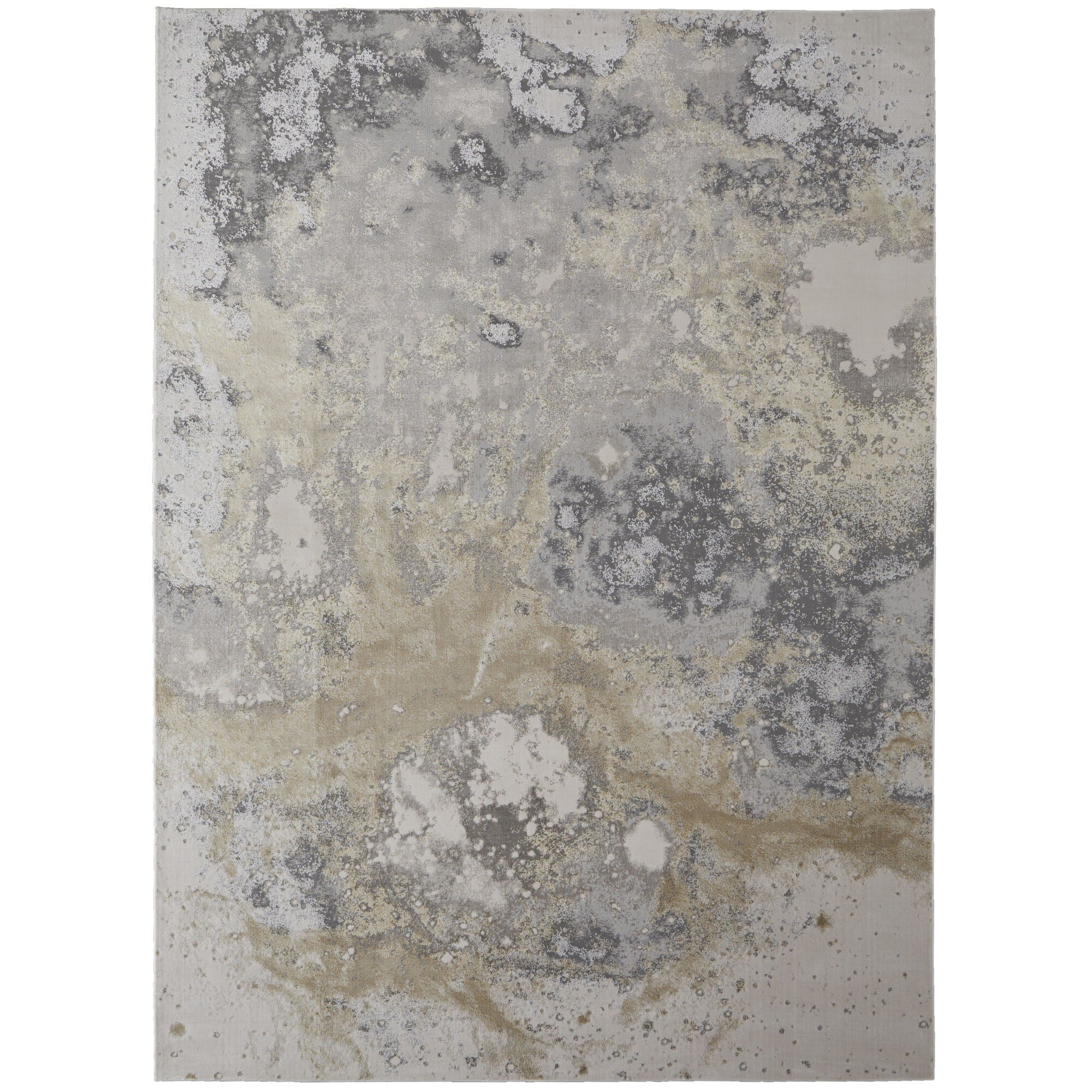 10' X 13' Gray Abstract Area Rug