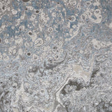 10' X 13' Blue and Gray Abstract Power Loom Area Rug