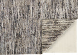 12' X 15' Gray Blue And Silver Wool Abstract Hand Knotted Area Rug