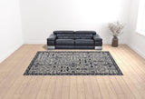 10' X 14' Taupe And Gray Wool Floral Tufted Handmade Stain Resistant Area Rug