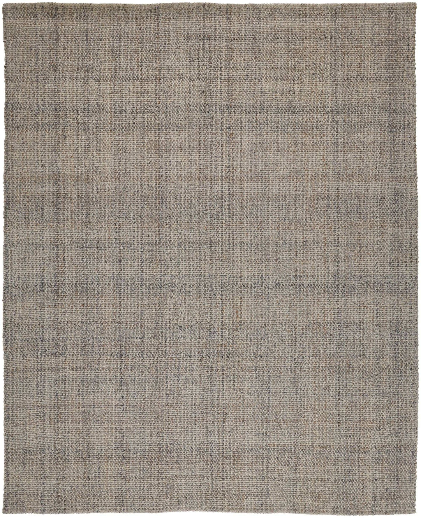 9' X 12' Beige and Gray Hand Woven Area Rug