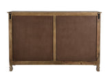 57" Gray Solid Wood Seven Drawer Dresser