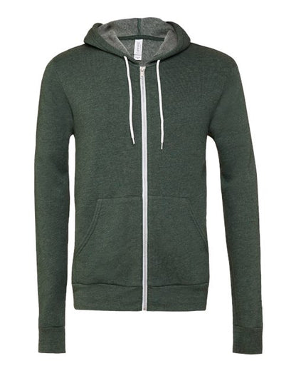 Unisex Sponge Fleece Full-Zip Hoodie Sweatshirt - 2769