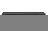 58" Black Distressed and Carved Solid Wood Dining Bench