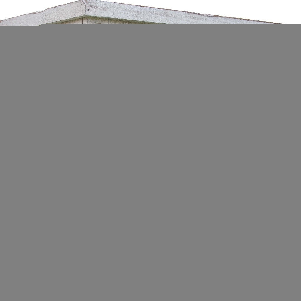 37" Antiqued White Solid Wood Four Drawer Chest