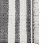 9' X 12' Gray Striped Handmade Stain Resistant Non Skid Indoor Outdoor Area Rug