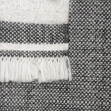 9' X 12' Gray Striped Handmade Stain Resistant Non Skid Indoor Outdoor Area Rug