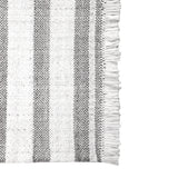 9' X 12' Gray Striped Handmade Stain Resistant Non Skid Indoor Outdoor Area Rug