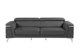 Two Piece Gray Four Person Seating Set