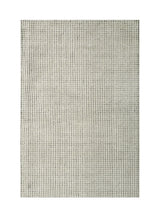 8' X 11' Beige and Black Checkered Power Loom Distressed Area Rug