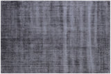 9' X 12' Charcoal Hand Loomed Area Rug