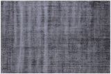 9' X 12' Charcoal Hand Loomed Area Rug