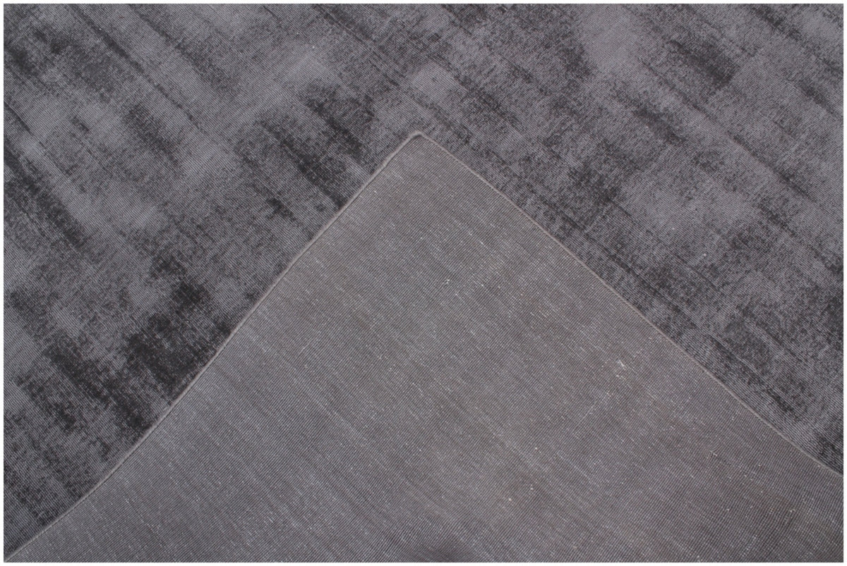 9' X 12' Charcoal Hand Loomed Area Rug