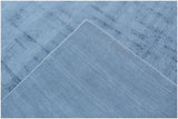 10' X 14' Denim Blue Hand Loomed Area Rug