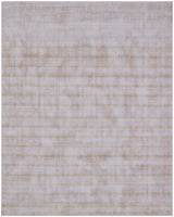 9' X 12' Camel Striped Hand Loomed Area Rug