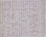 9' X 12' Camel Striped Hand Loomed Area Rug