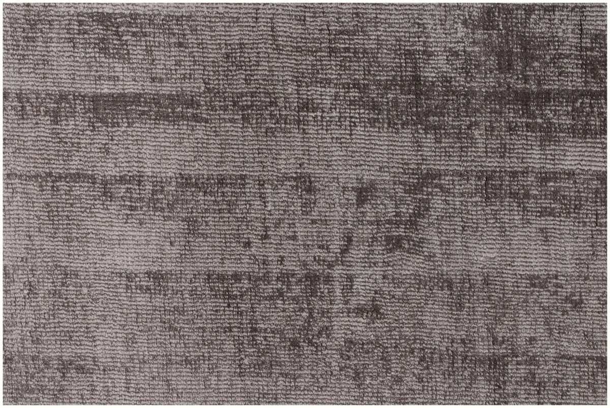 9' X 12' Dark Brown Hand Loomed Area Rug