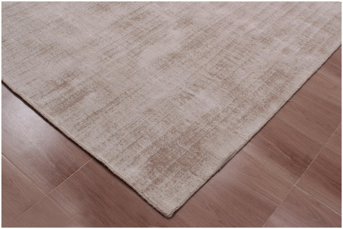 9' X 12' Camel Hand Loomed Area Rug