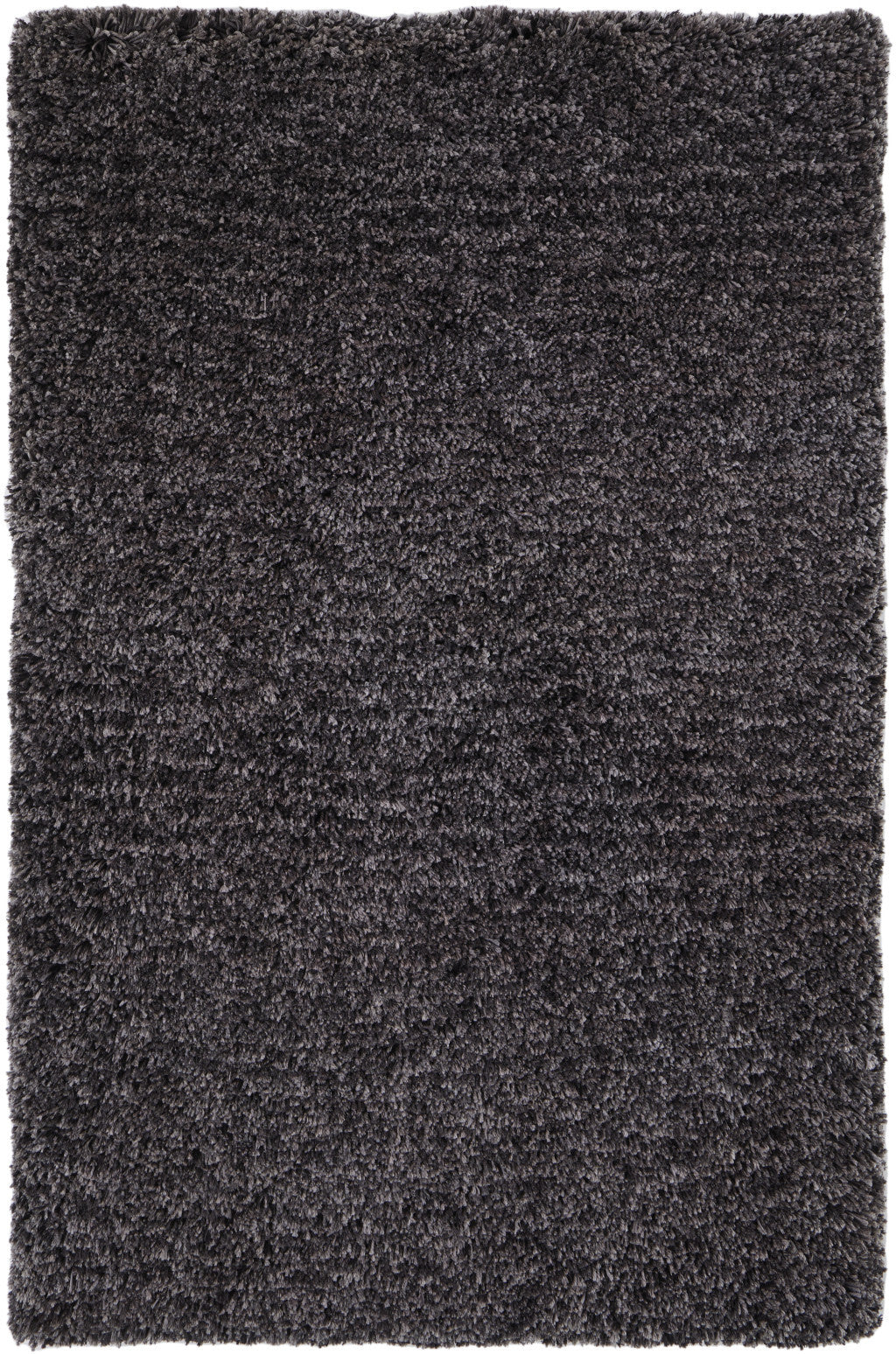10' X 14' Black Shag Hand Tufted Area Rug