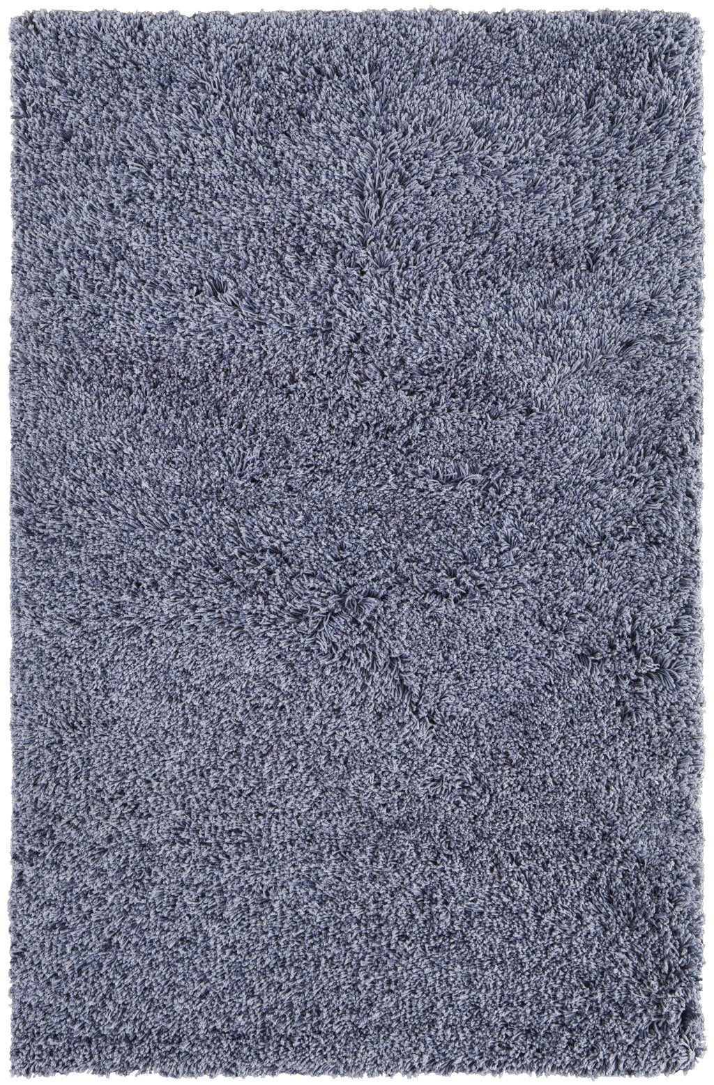 9' X 12' Blue Shag Hand Tufted Area Rug