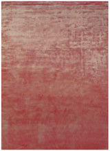 8' X 10' Red Chevron Hand Woven Area Rug