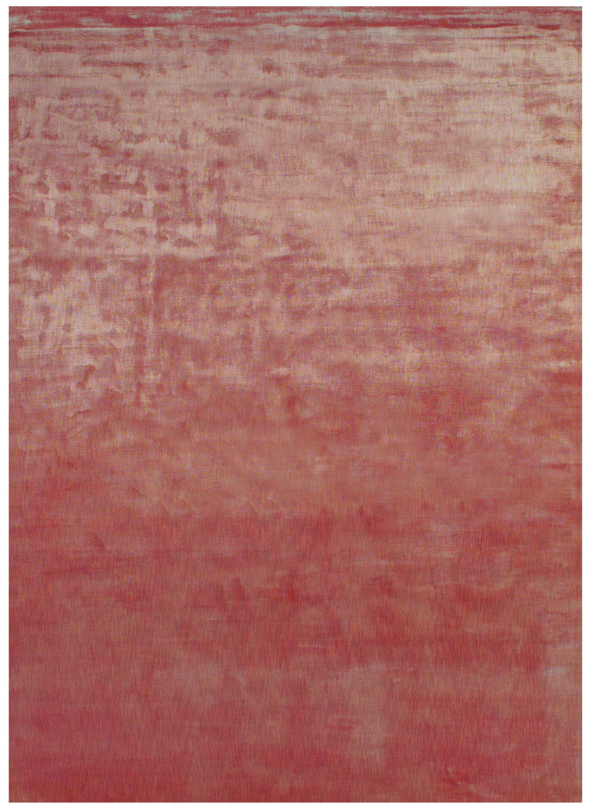 8' X 10' Red Chevron Hand Woven Area Rug