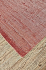 8' X 10' Red Chevron Hand Woven Area Rug