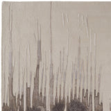 12' X 15' Ivory Taupe and Brown Abstract Hand Tufted Area Rug