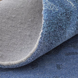 12' X 15' Blue and Ivory Abstract Hand Tufted Area Rug
