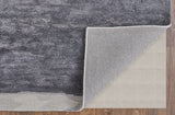 12' X 15' Dark Gray and Ivory Abstract Hand Tufted Area Rug