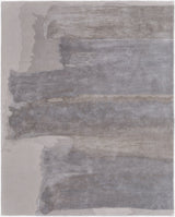 12' X 15' Gray and Ivory Abstract Hand Tufted Area Rug