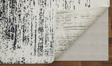 12' X 15' Black and Gray Abstract Hand Woven Area Rug