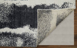 12' X 15' Black and Gray Abstract Hand Woven Area Rug