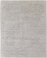12' X 15' Ivory and Gray Abstract Hand Woven Worn Faded Area Rug