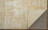 12' X 15' Yellow and Ivory Abstract Hand Woven Area Rug